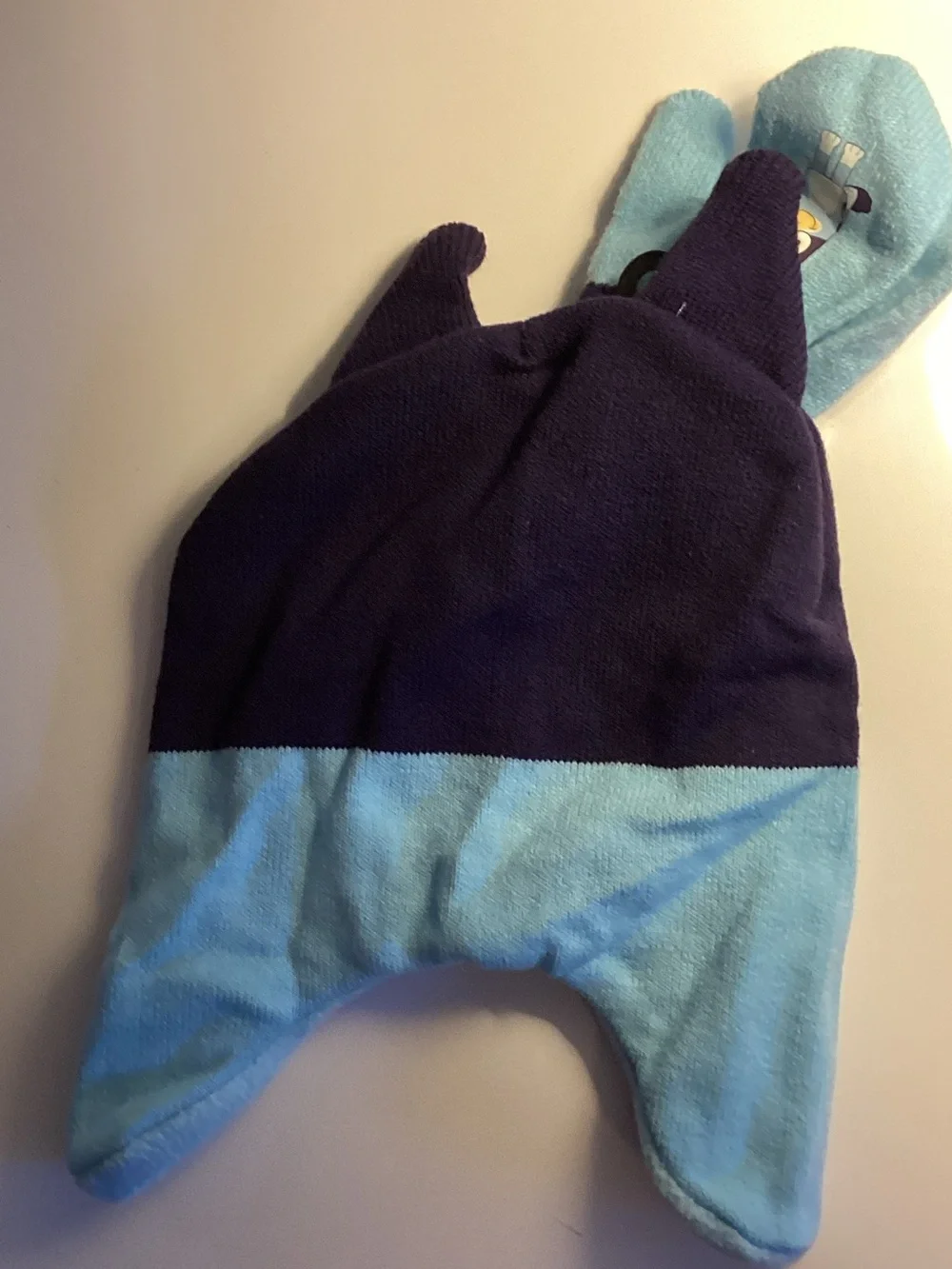 Berkshire Blue Bird Knit Kids One-Piece Hat - Light Blue & Navy